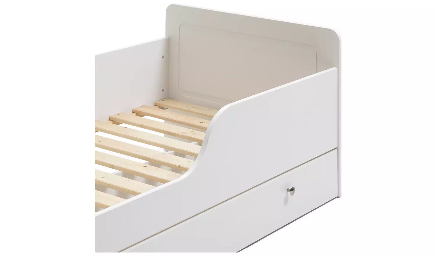 Habitat Brooklyn Toddler Bed With Drawer - White