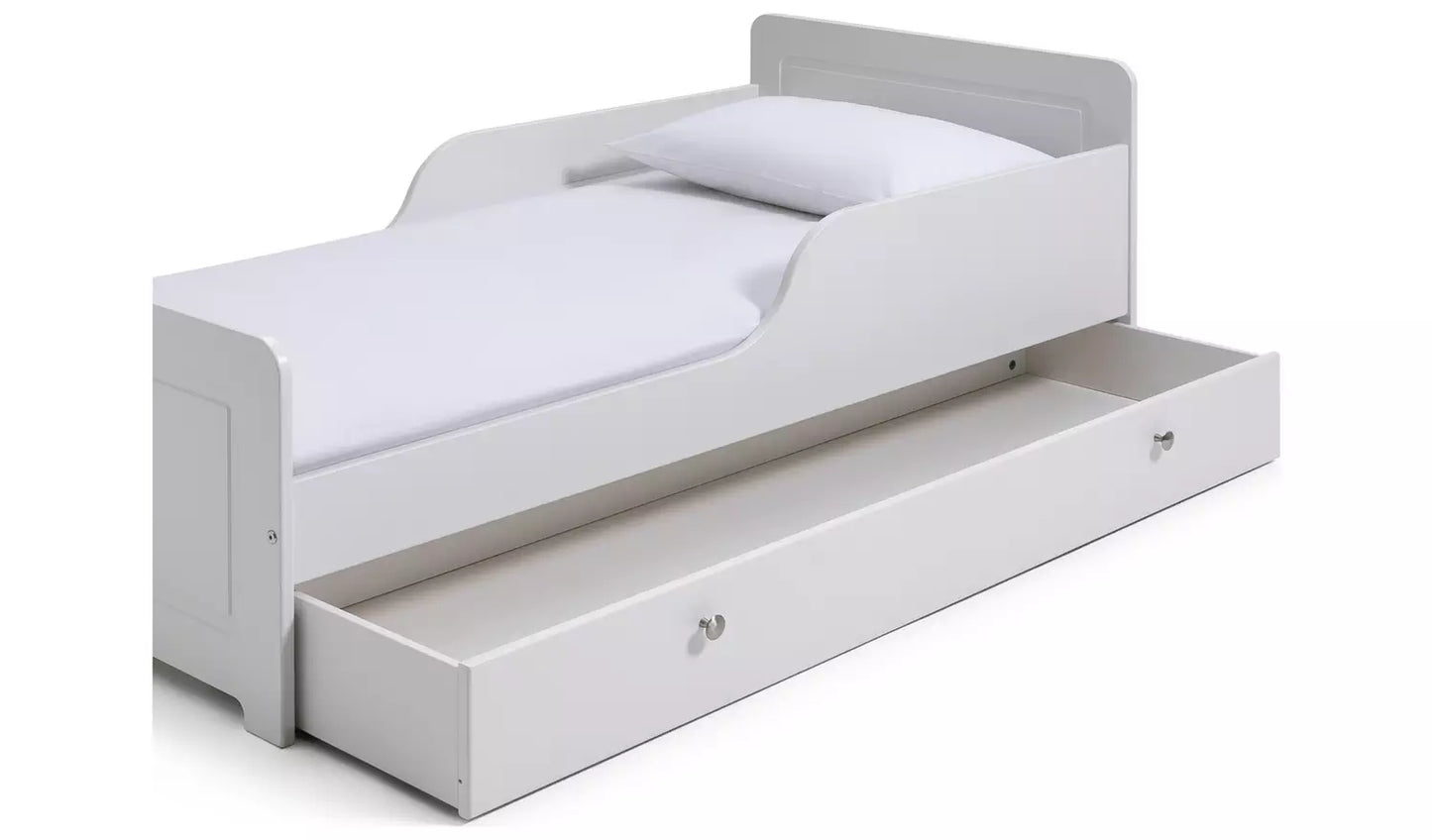 Habitat Brooklyn Toddler Bed With Drawer - White