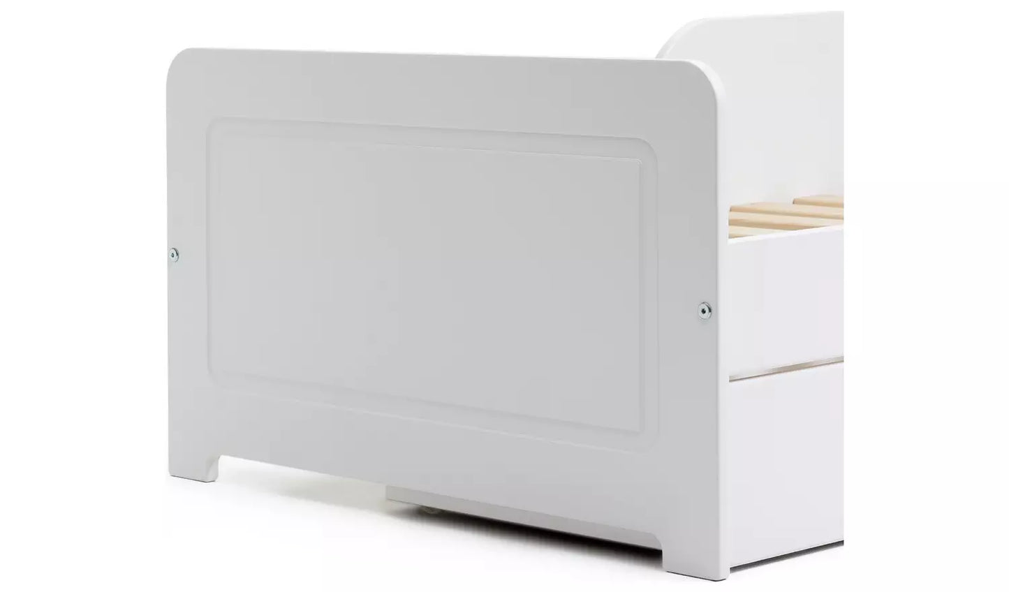 Habitat Brooklyn Toddler Bed With Drawer - White