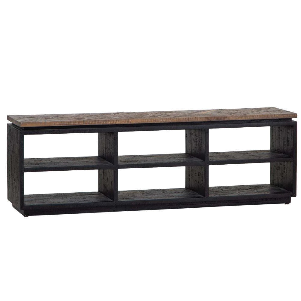 Assembled TV Unit - Teak Grey