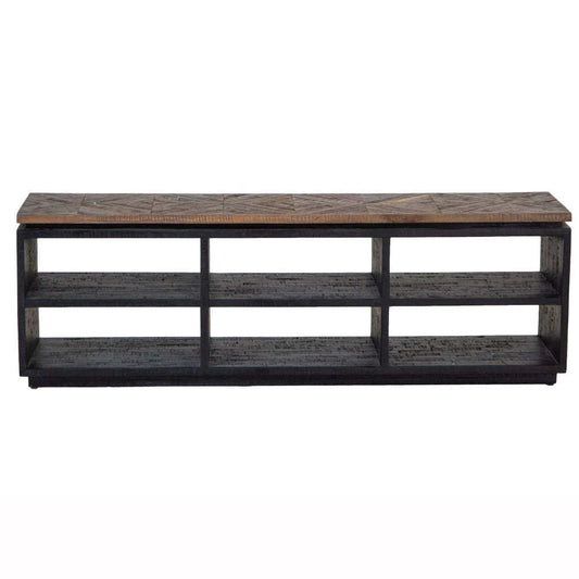 Assembled TV Unit - Teak Grey