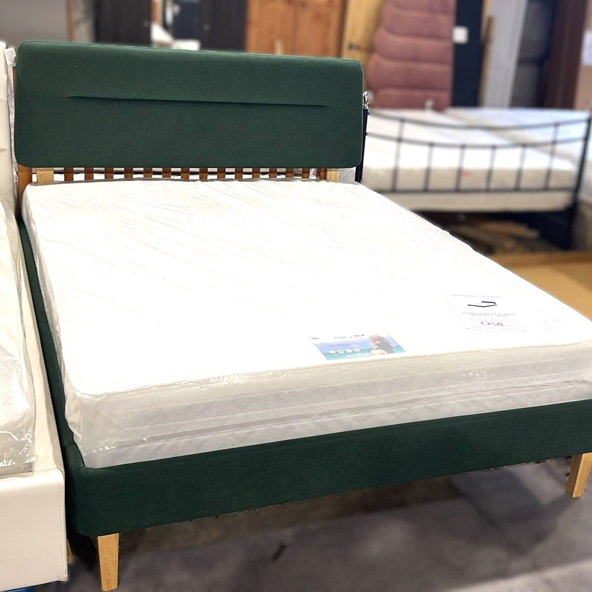 Assembled Habitat Tadley Kingsize Bed Frame - Green