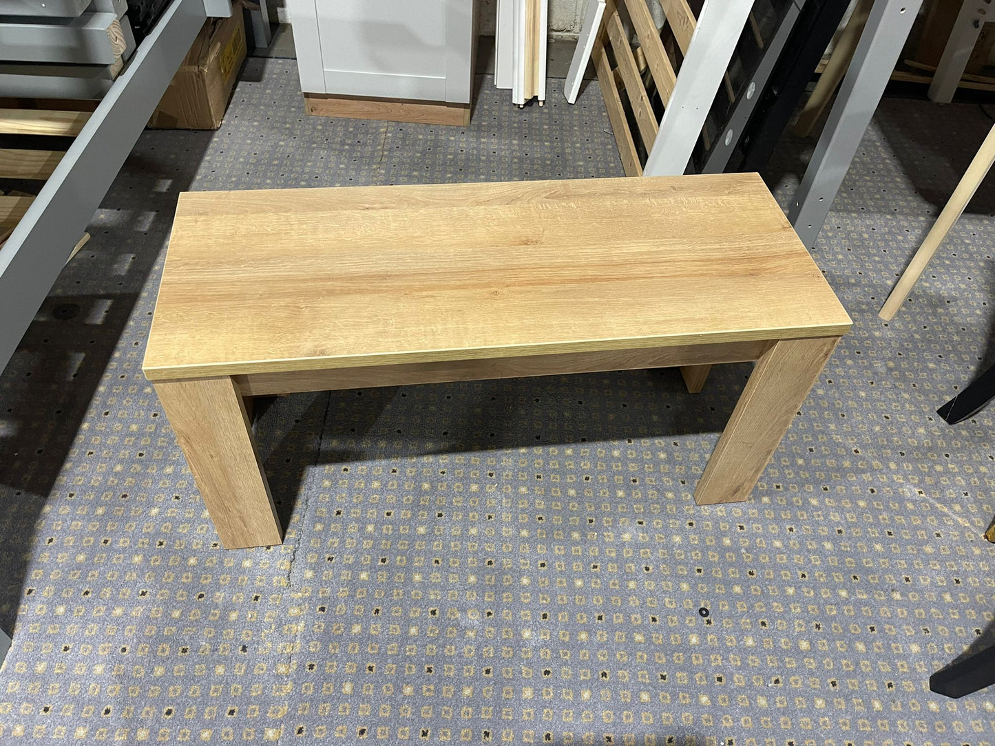 Ready Assembled Miami Dining Bench - Oak Effect