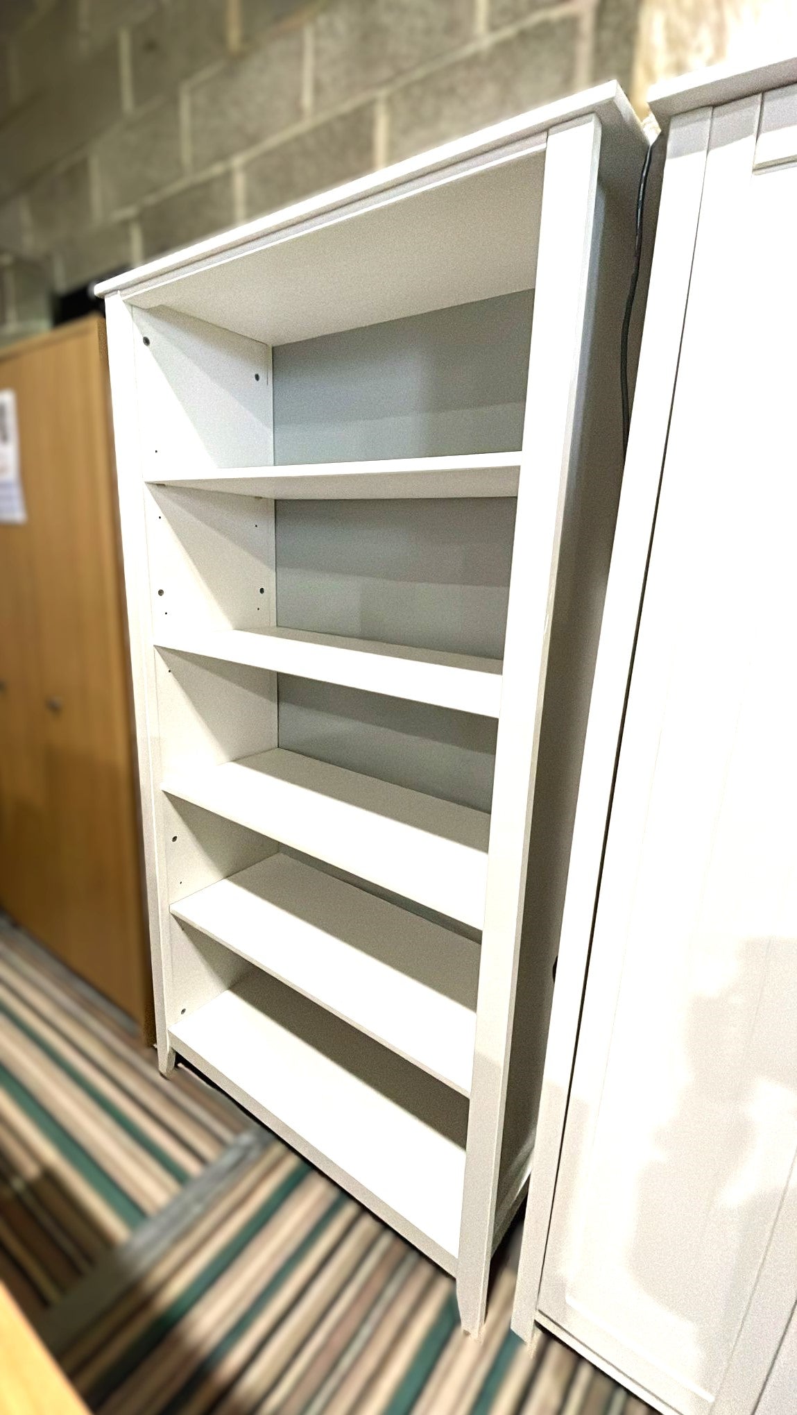Assembled Minato Wide Bookcase White