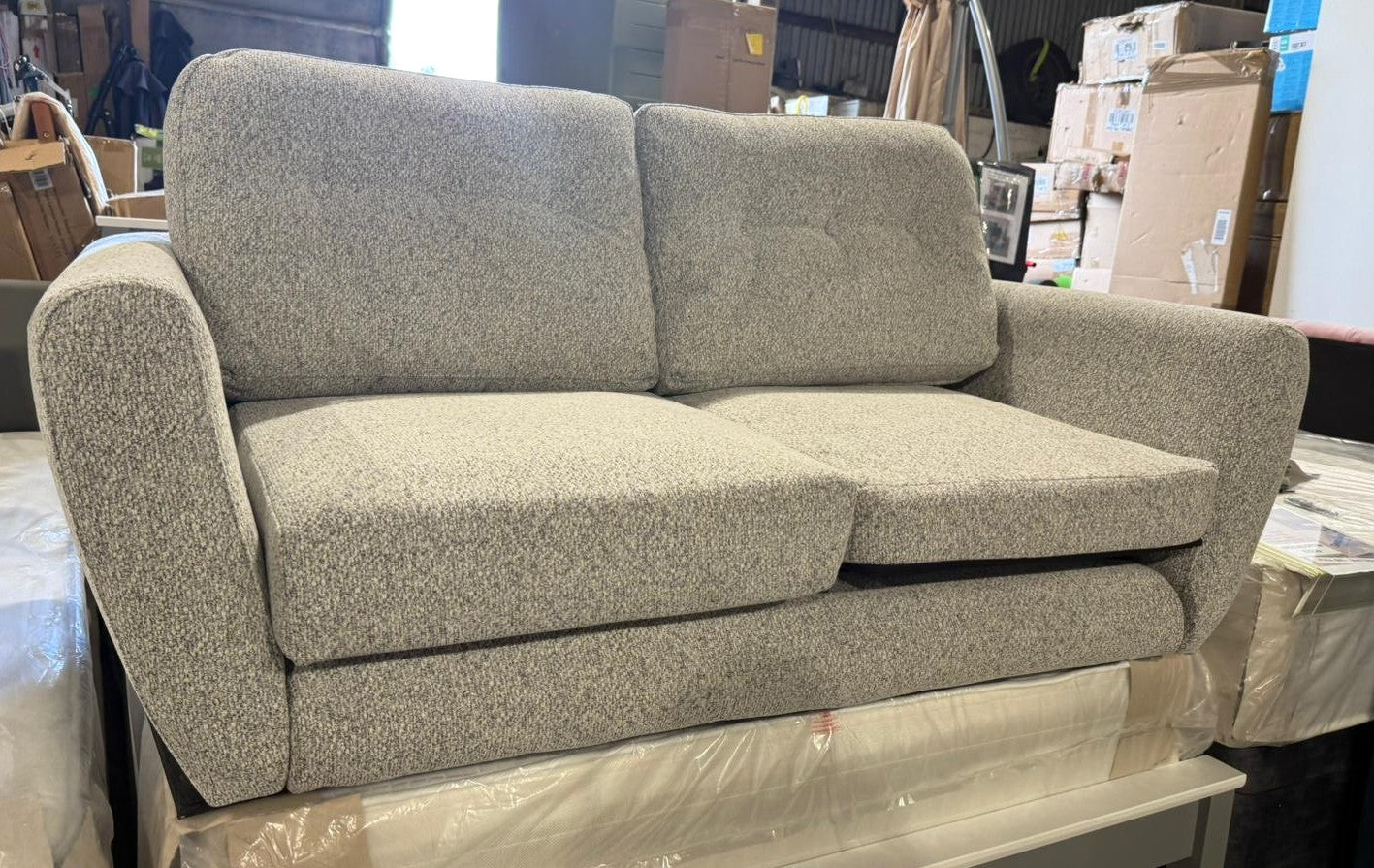 Assembled Habitat Finney Fabric 2 Seater Sofa - Grey