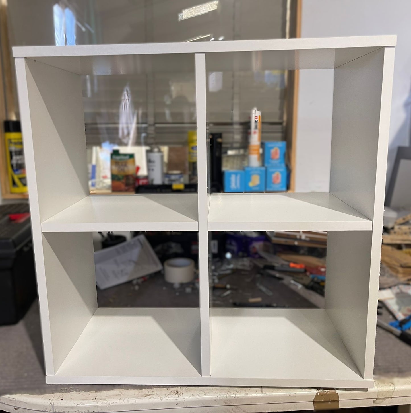 Assembled Squares 4 Cube Storage Unit - White