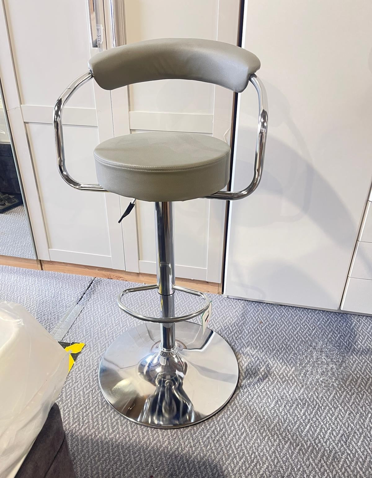 Assembled Executive Gas Lift Bar Stool - Grey