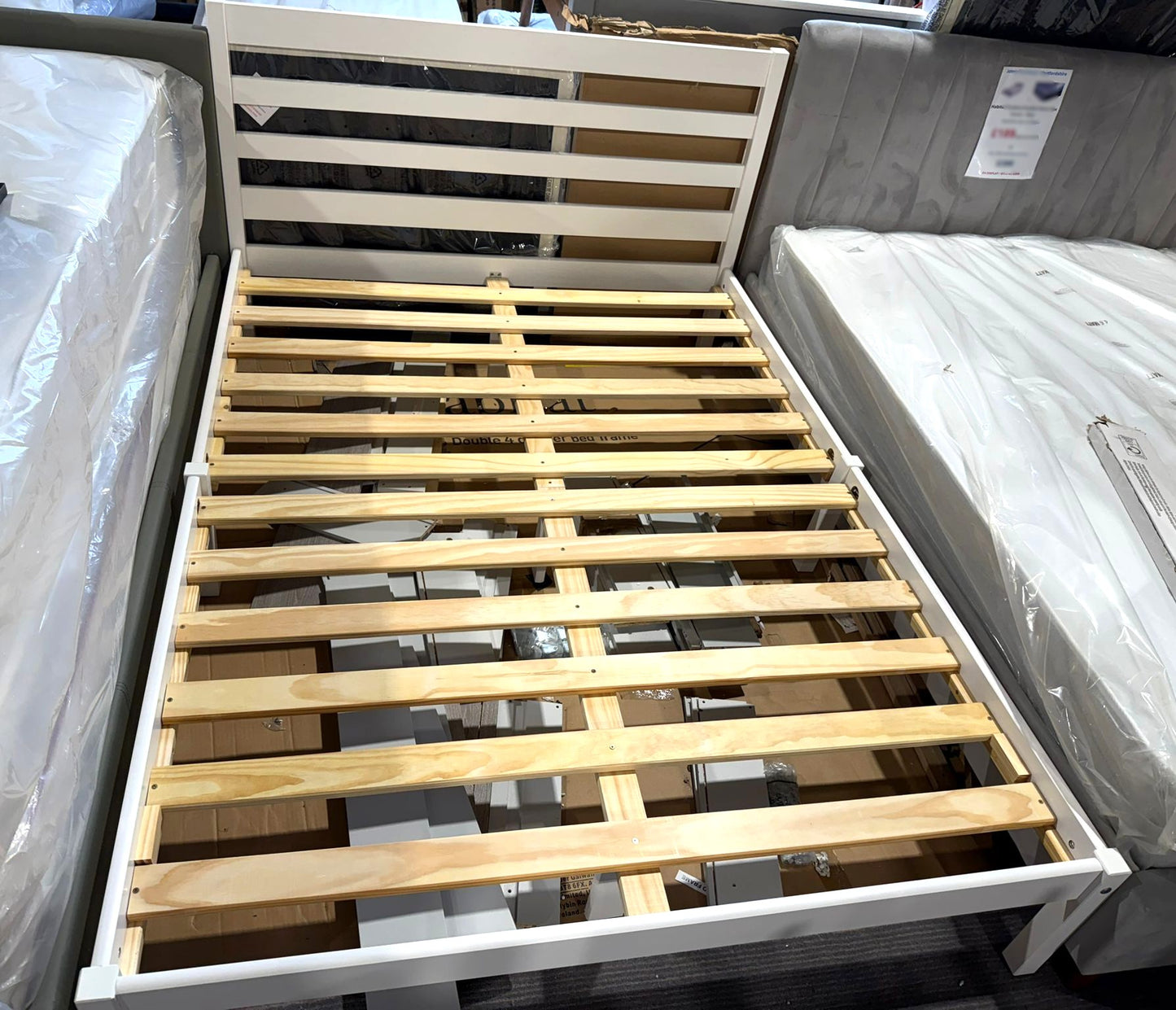 4’6 Double Solid pine wood frame