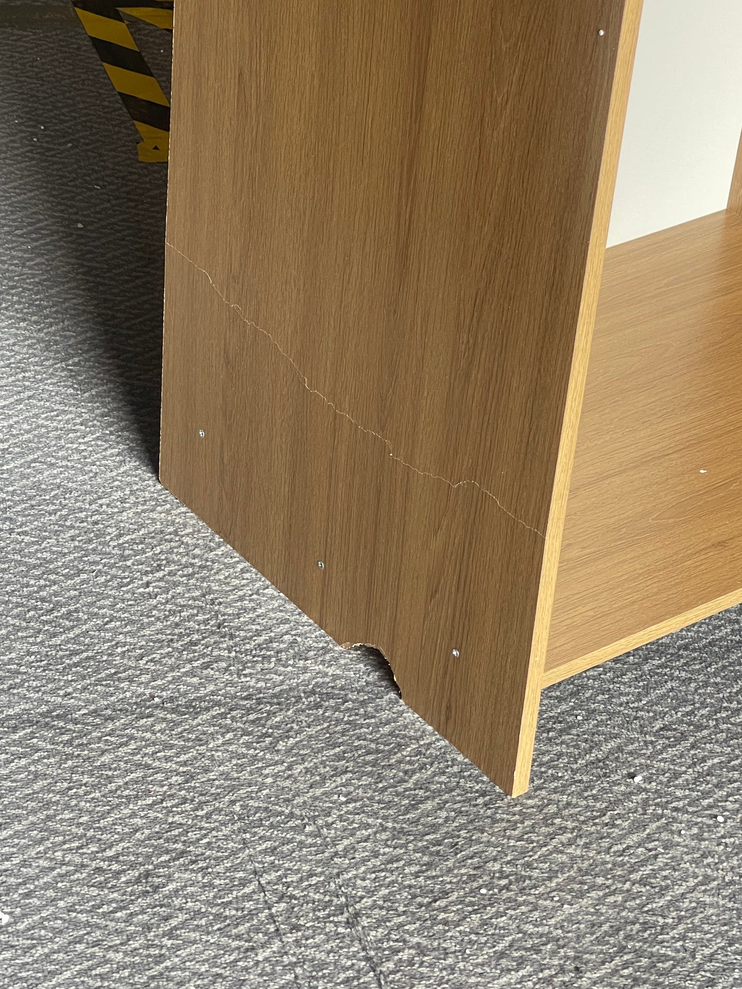 Assembled Seville 3 Door Wardrobe - Oak Effect (Left Side Minor Damaged)