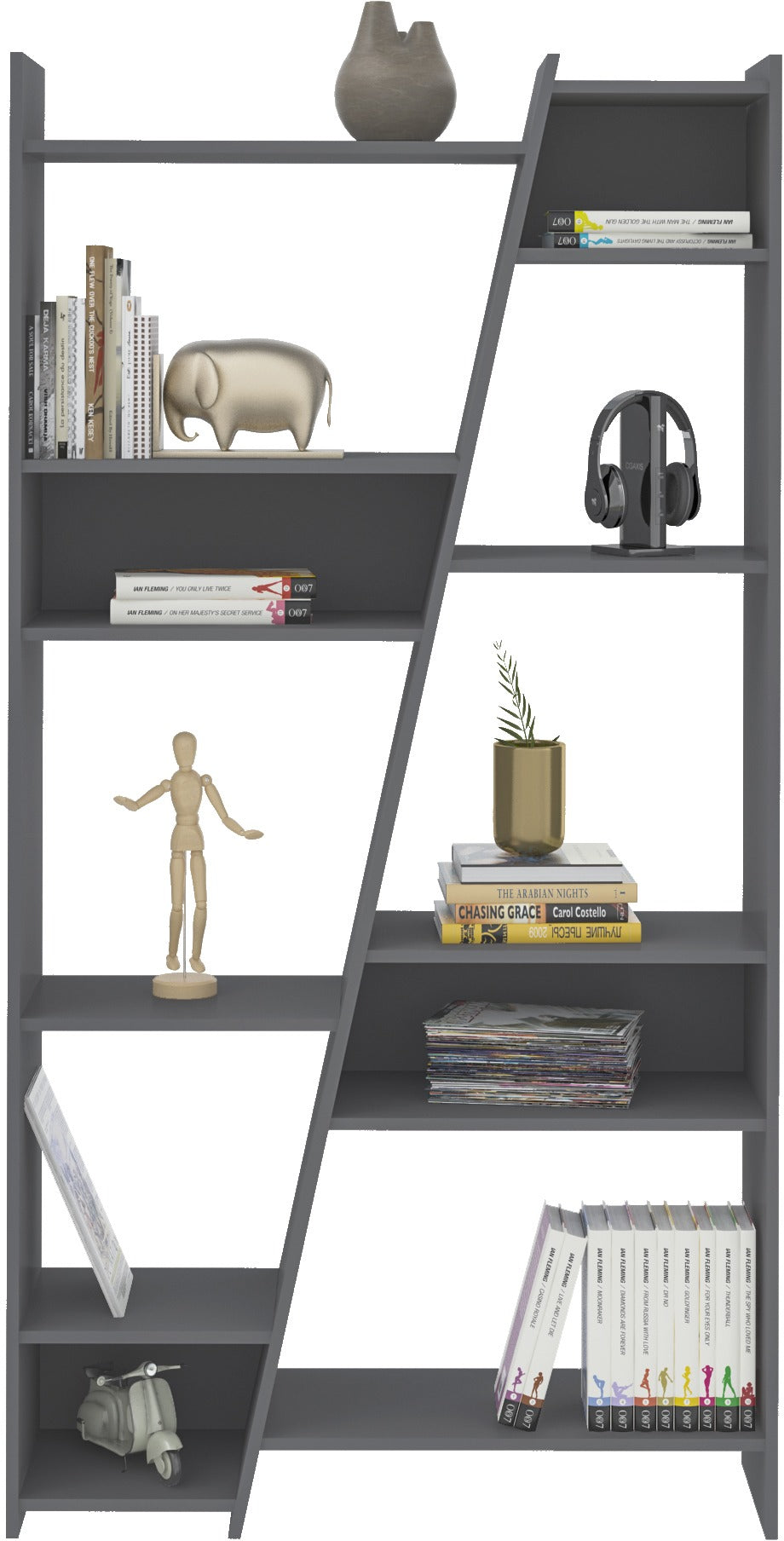 Tall Bookcase - Grey