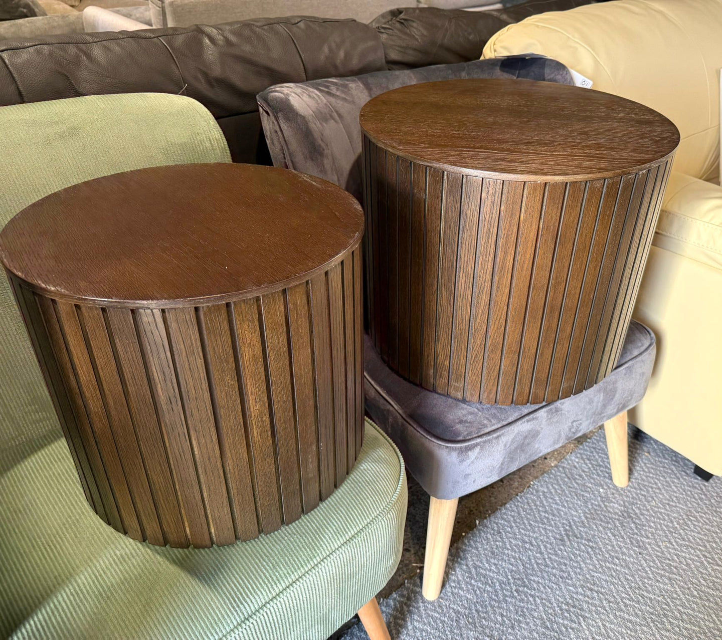 Assembled Habitat Engel Nest of Coffee Table - Walnut