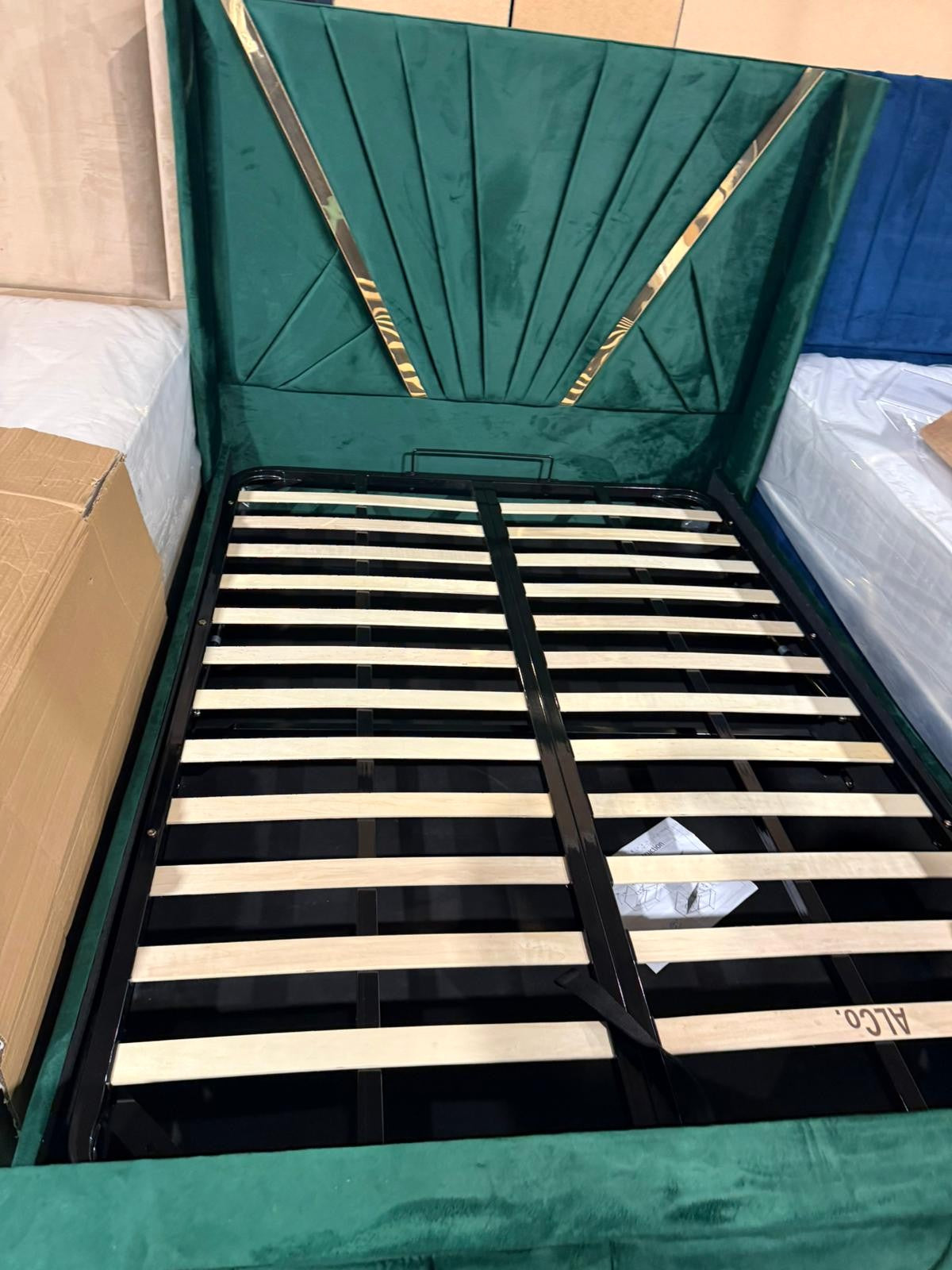 Bespoke Made to Order Double Ottoman / Storage bed frame - Available in many Colours and Fabrics