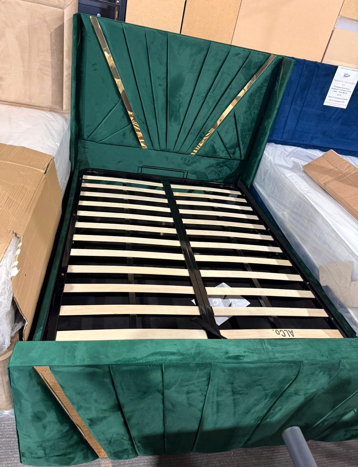 Bespoke Made to Order Double Ottoman / Storage bed frame - Available in many Colours and Fabrics