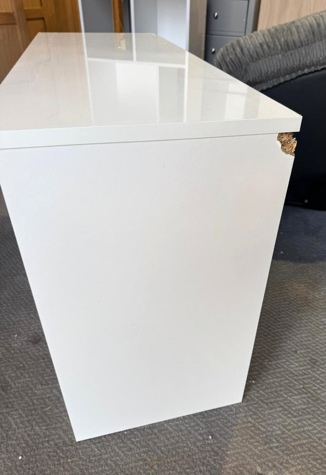 Assembled Jenson 6 Drawer Chest - Gloss White