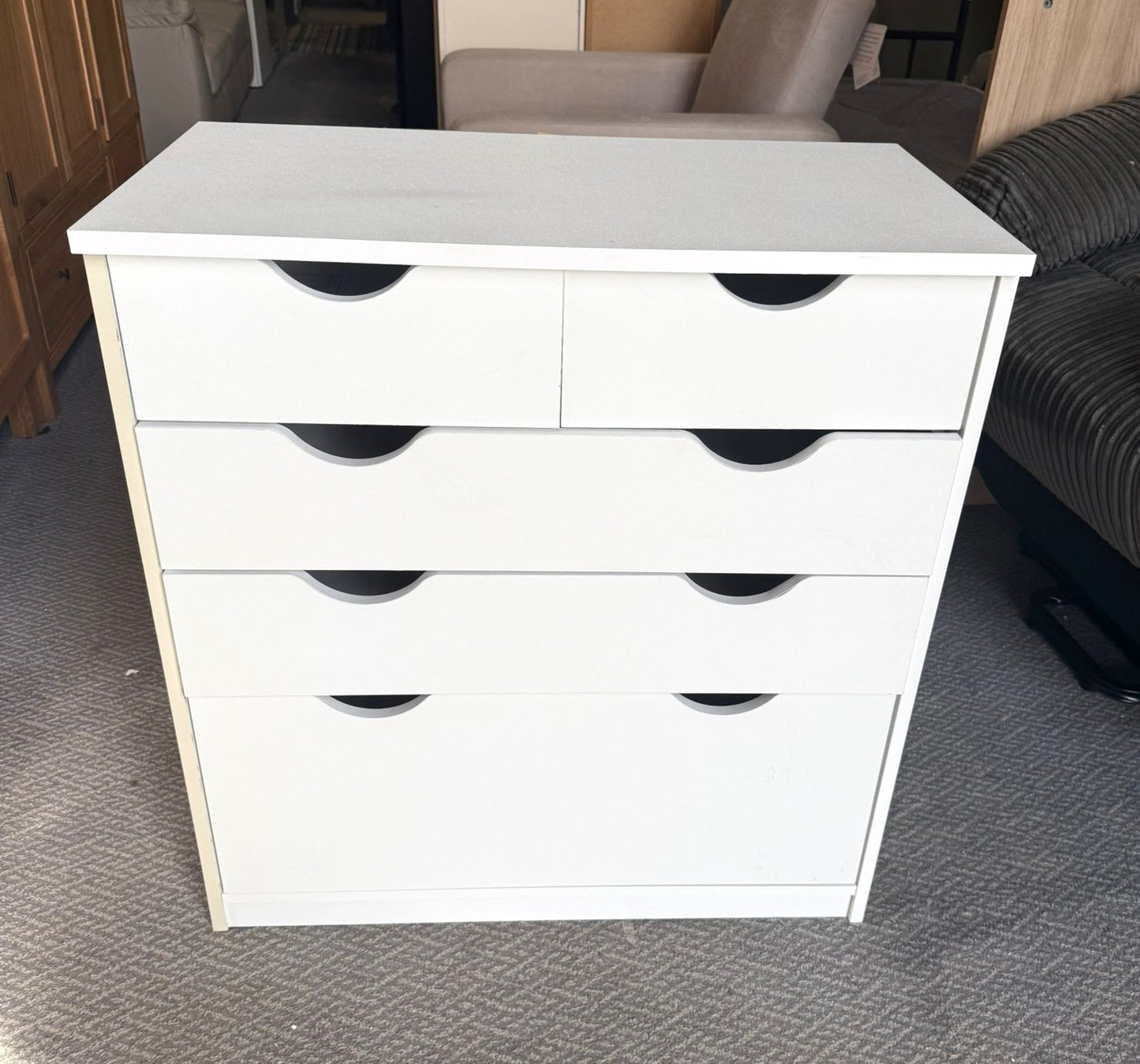 Assembled Habitat Kids Pagnell 5 Drawer Chest - White