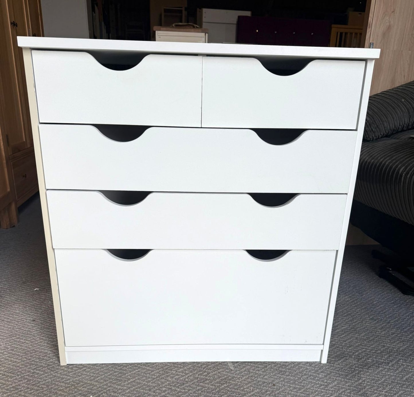 Assembled Habitat Kids Pagnell 5 Drawer Chest - White