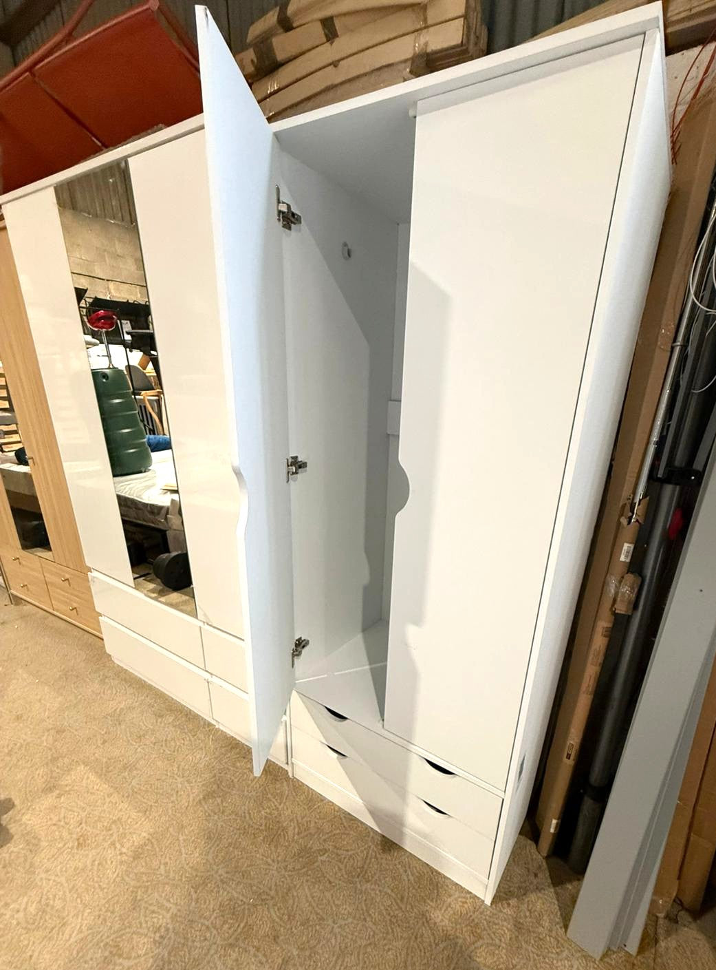 Assembled Habitat Kids Pagnell 2 Door 2 Drawer Wardrobe - White