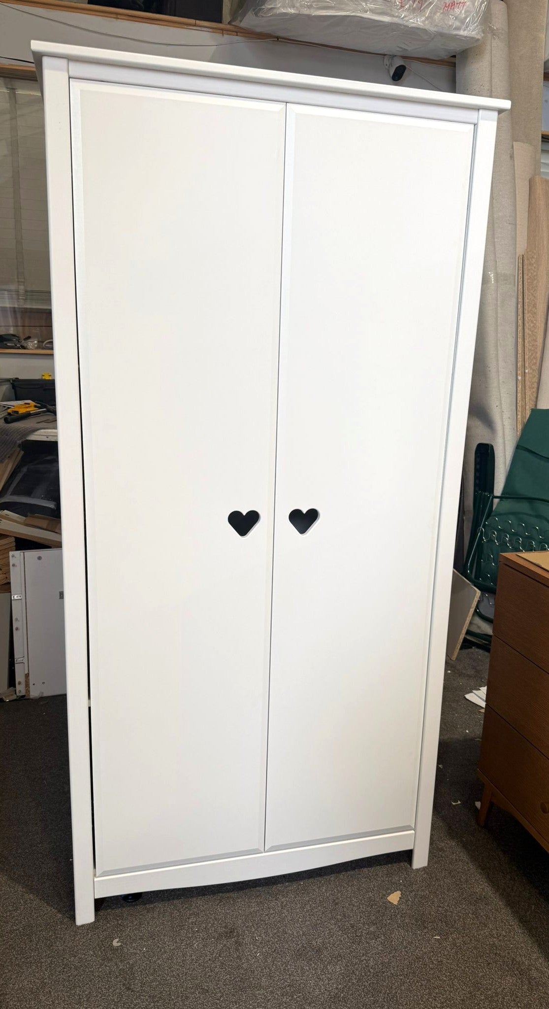 Assembled Kids Mia 2 Door Wardrobe - White