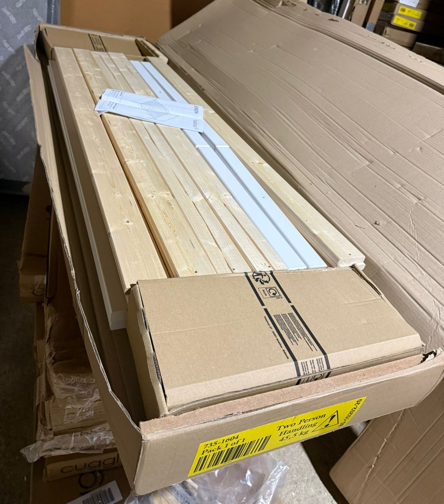 Jenson Double Wooden Bed Frame - White