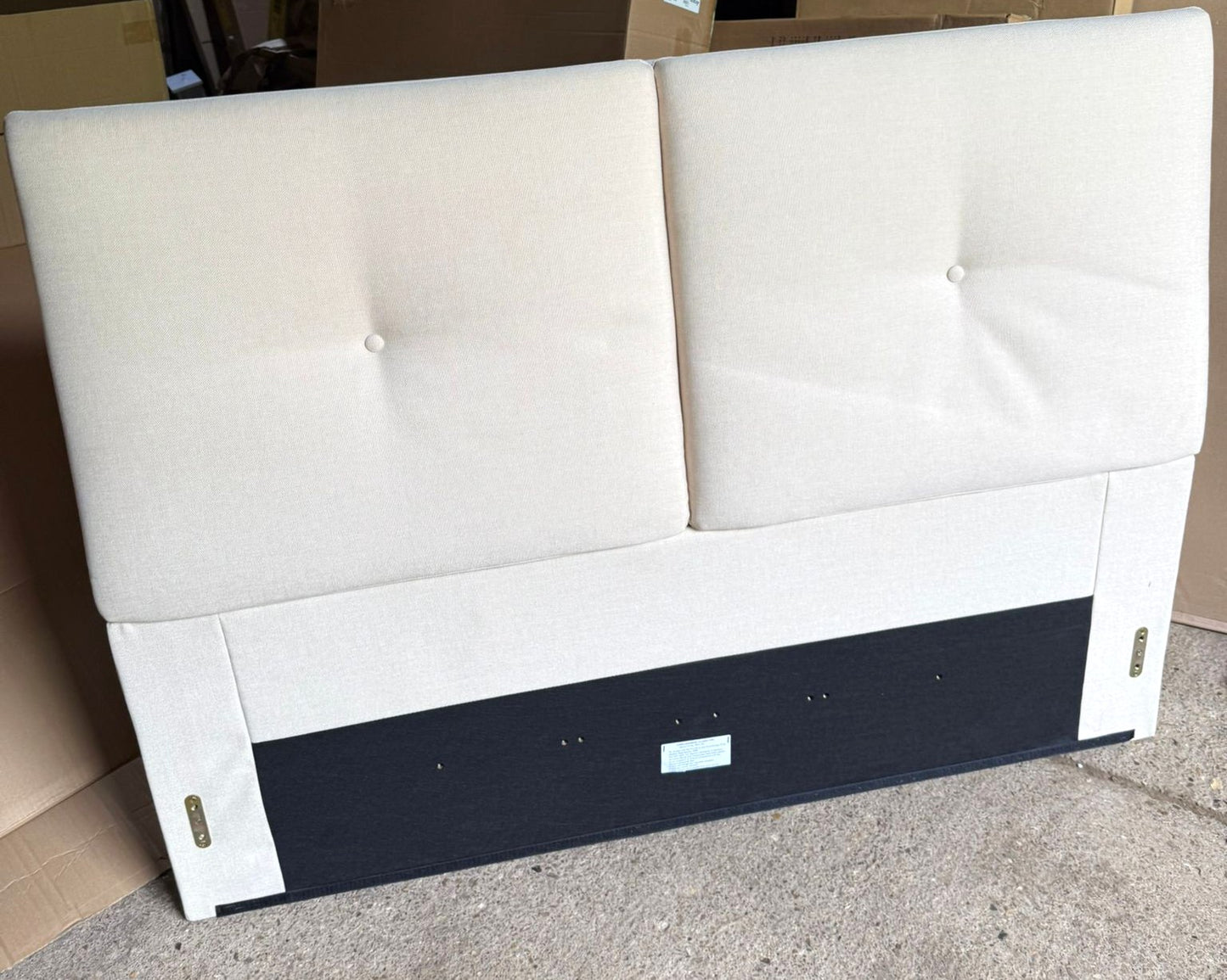 Jakob Double TV Ottoman Bed Frame - Natural