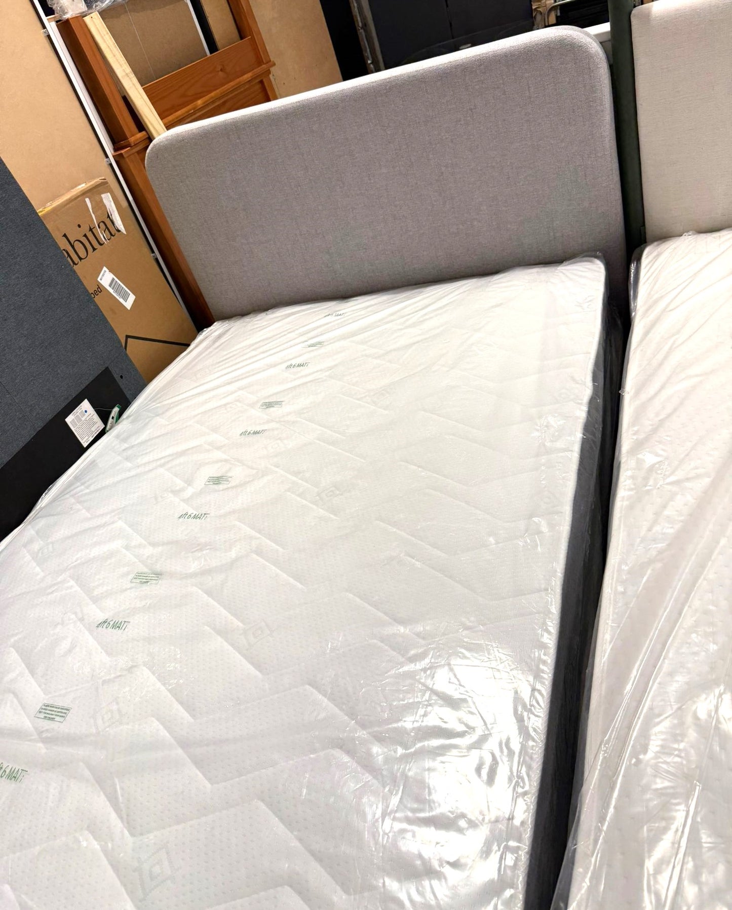 Assembeld Habitat Chadwell Double Storage Bed Frame - Grey (Mattress Included)