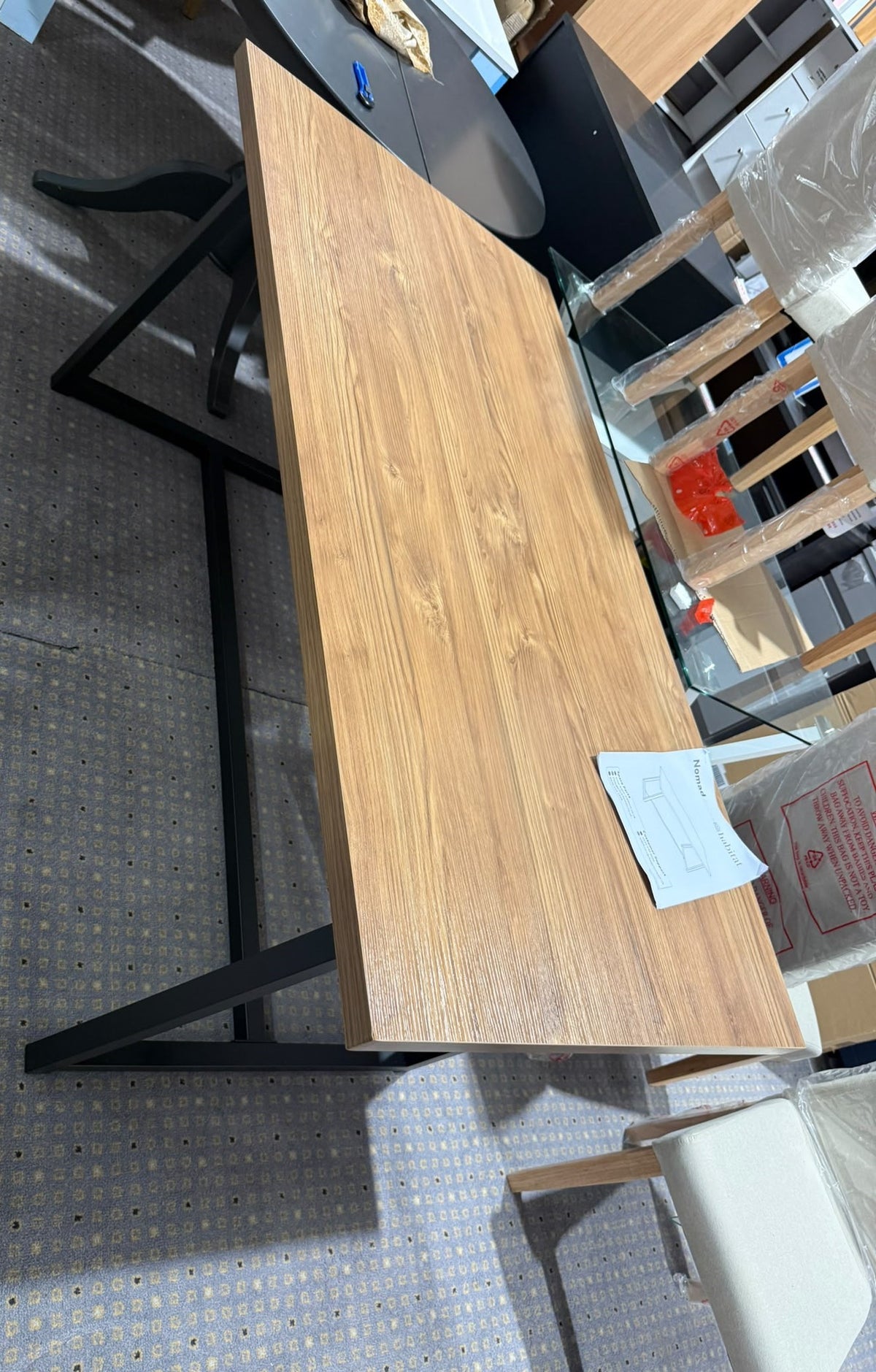Assembled Habitat Nomad 160cm Dining Table - Natural (minor damage)