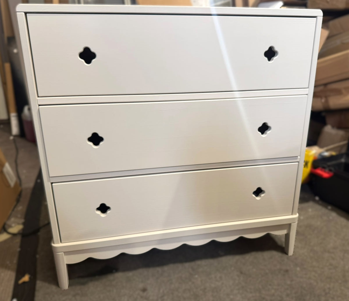 Assembled Habitat Kids Serena 3 Drawer Chest of Drawers – Ivory