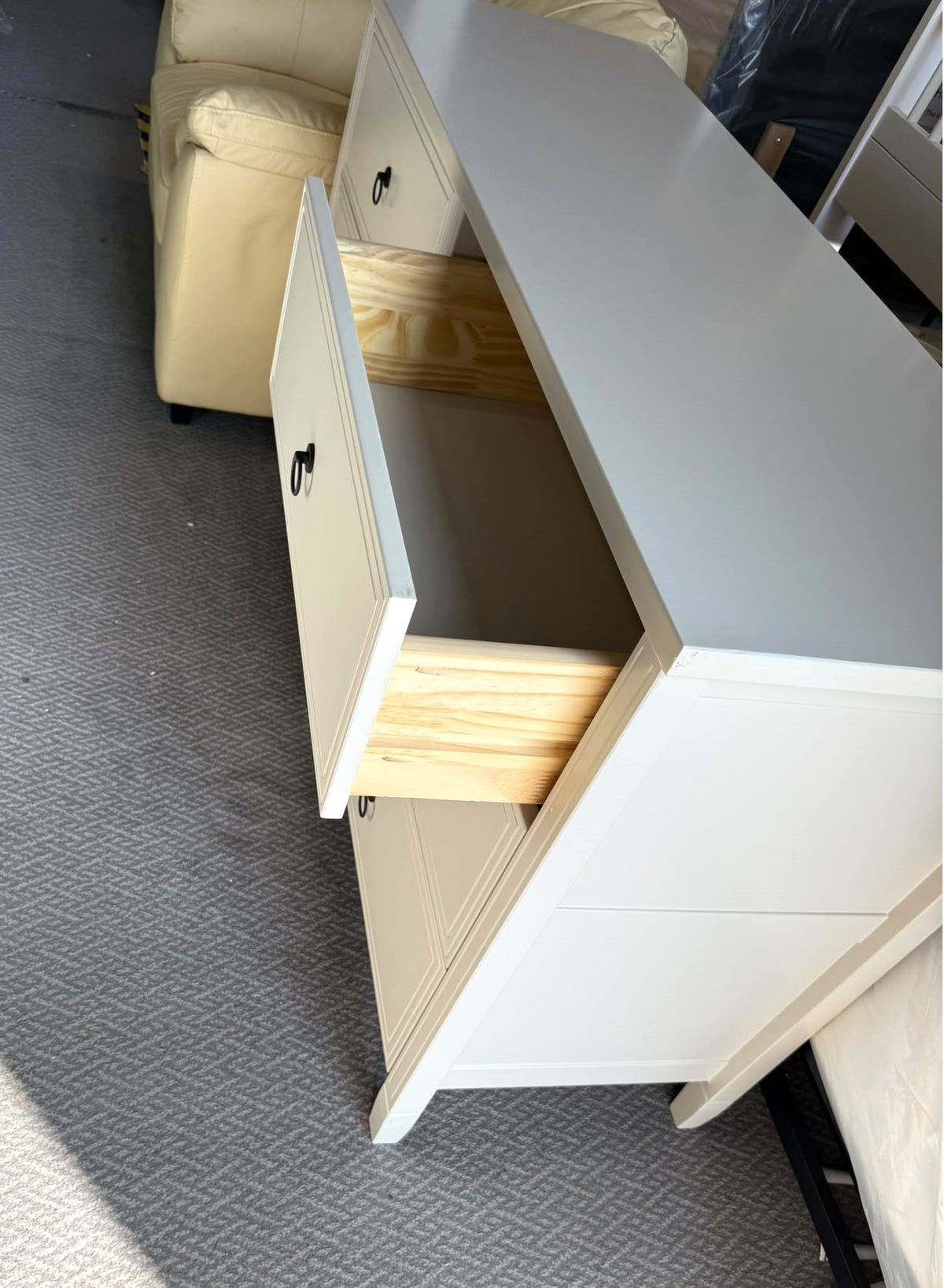 Assembled Lucie 6 Drawer Chest - Off White