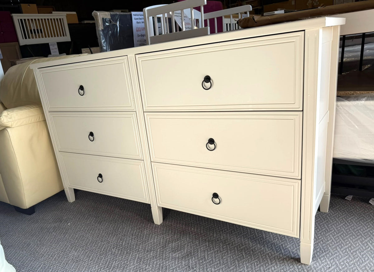 Assembled Lucie 6 Drawer Chest - Off White