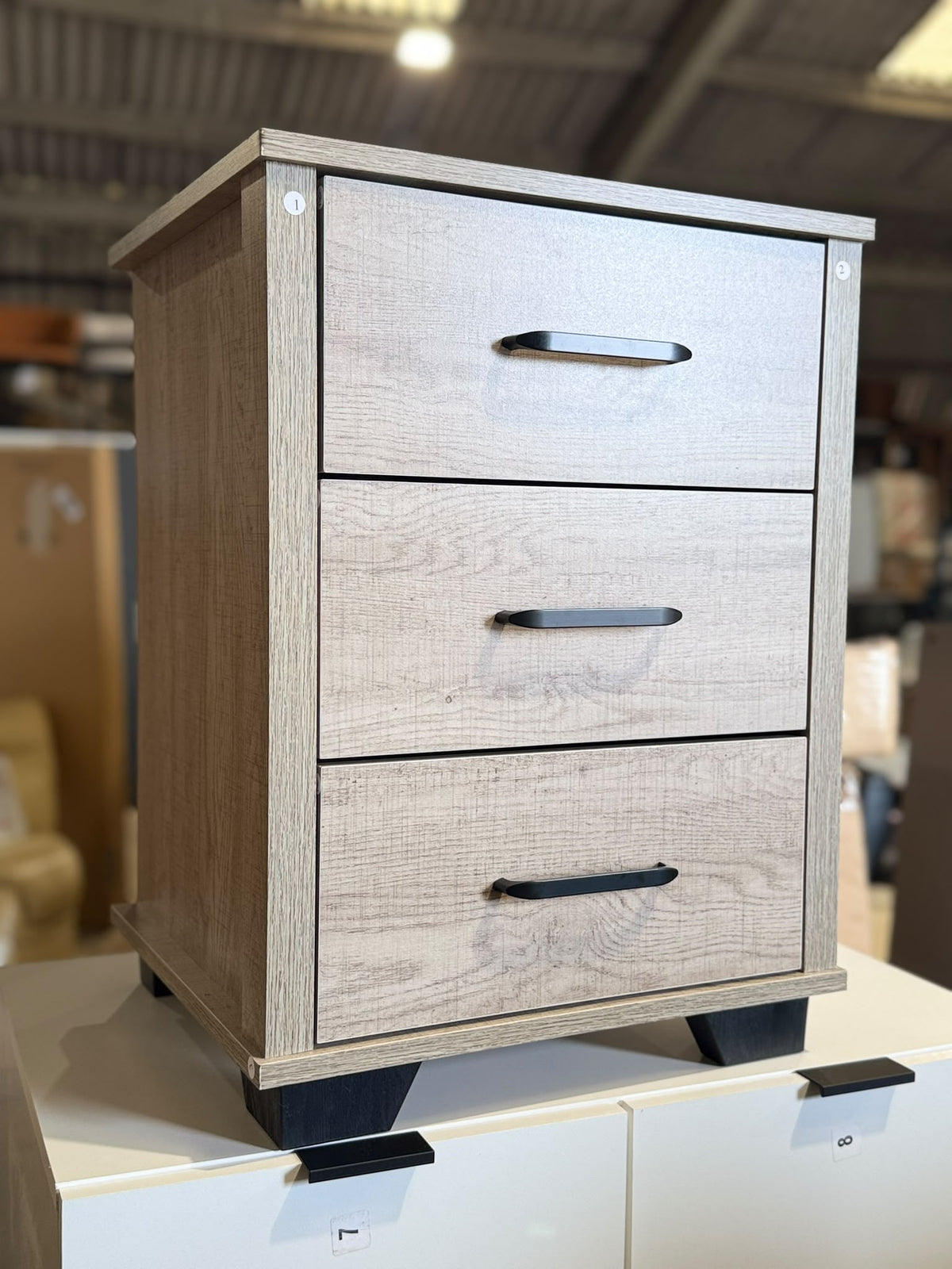 Assembled Drawer Bedside - Light Oak
