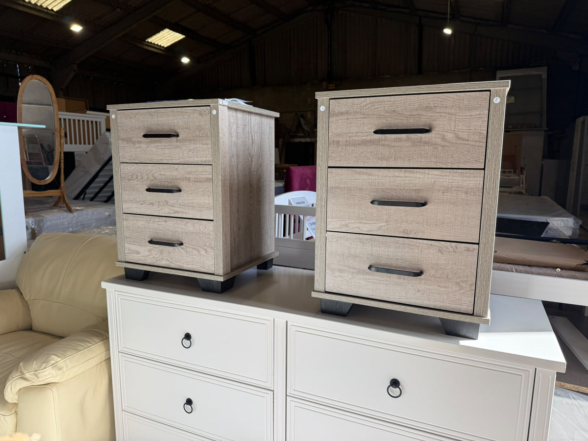 Assembled Drawer Bedside - Light Oak