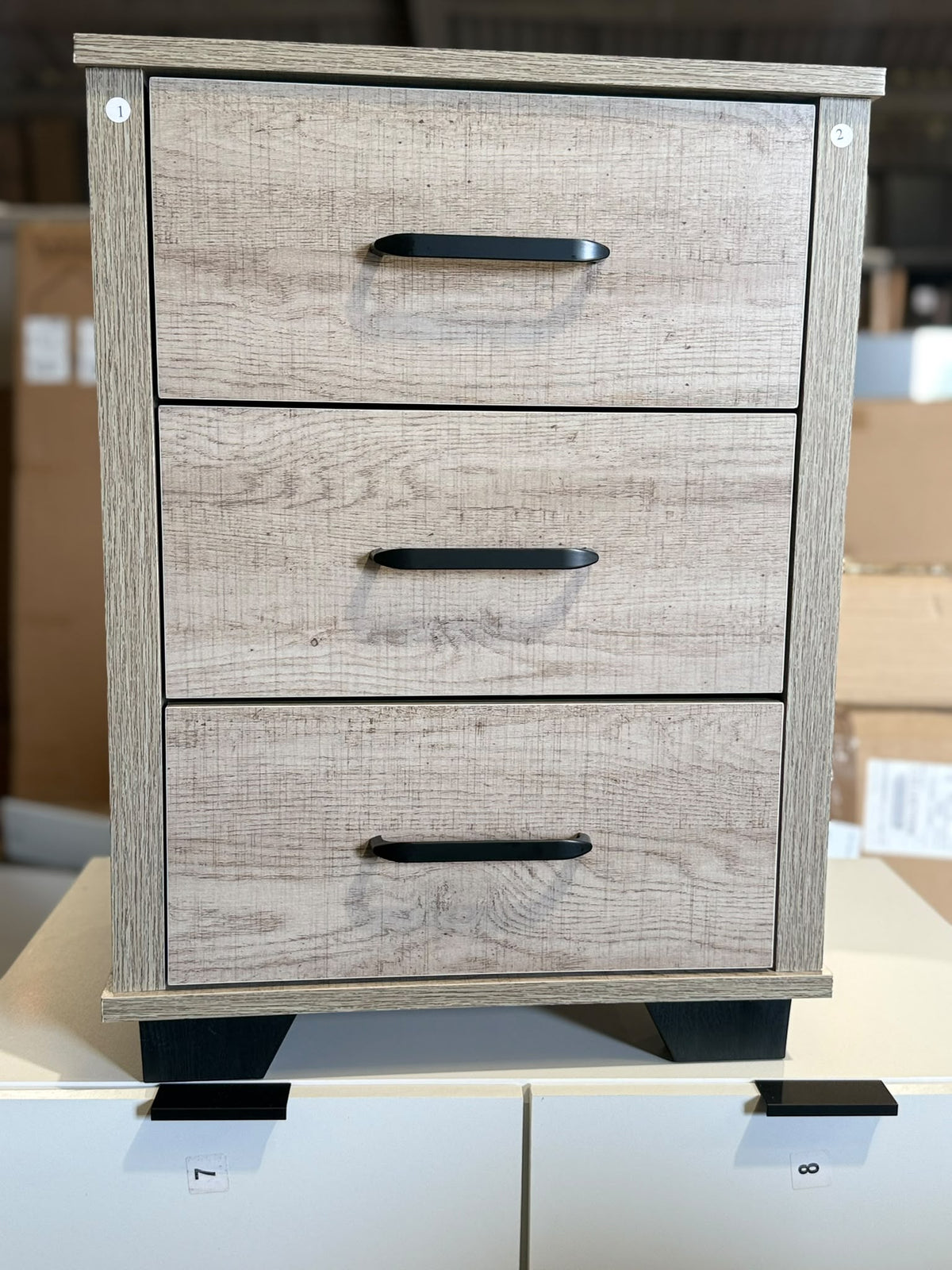 Assembled Drawer Bedside - Light Oak