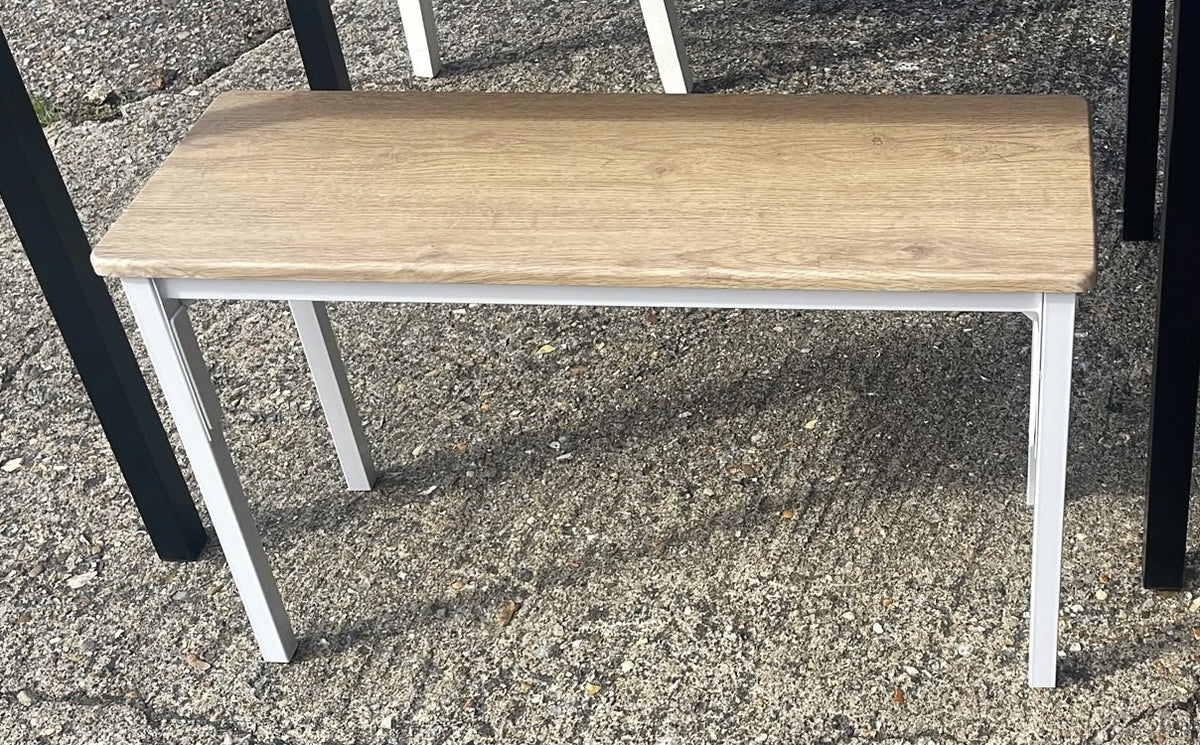 Bolitzo Pair Oak Dining Dining White Benches