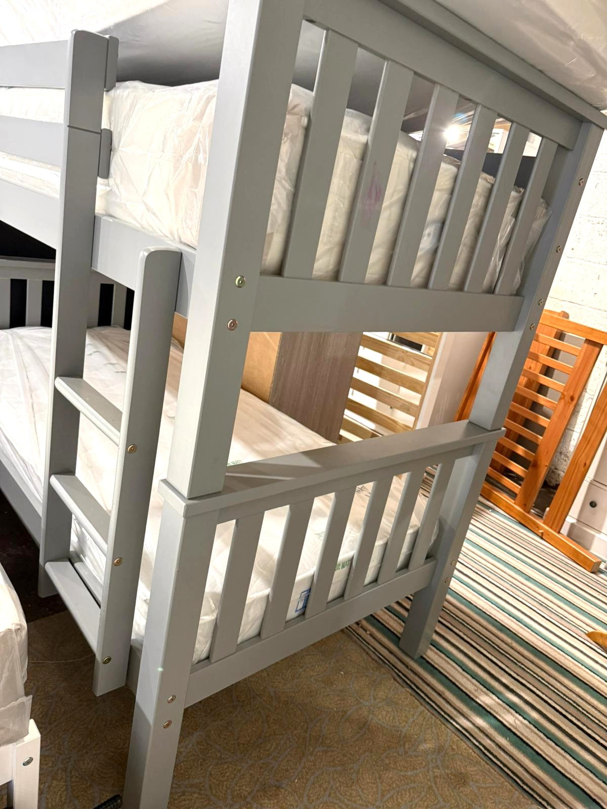 Assembled Habitat Heavy Duty Detachable Bunk Bed Frame - Grey