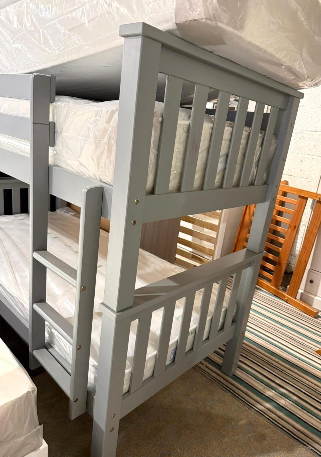 Assembled Habitat Heavy Duty Detachable Bunk Bed Frame - Grey