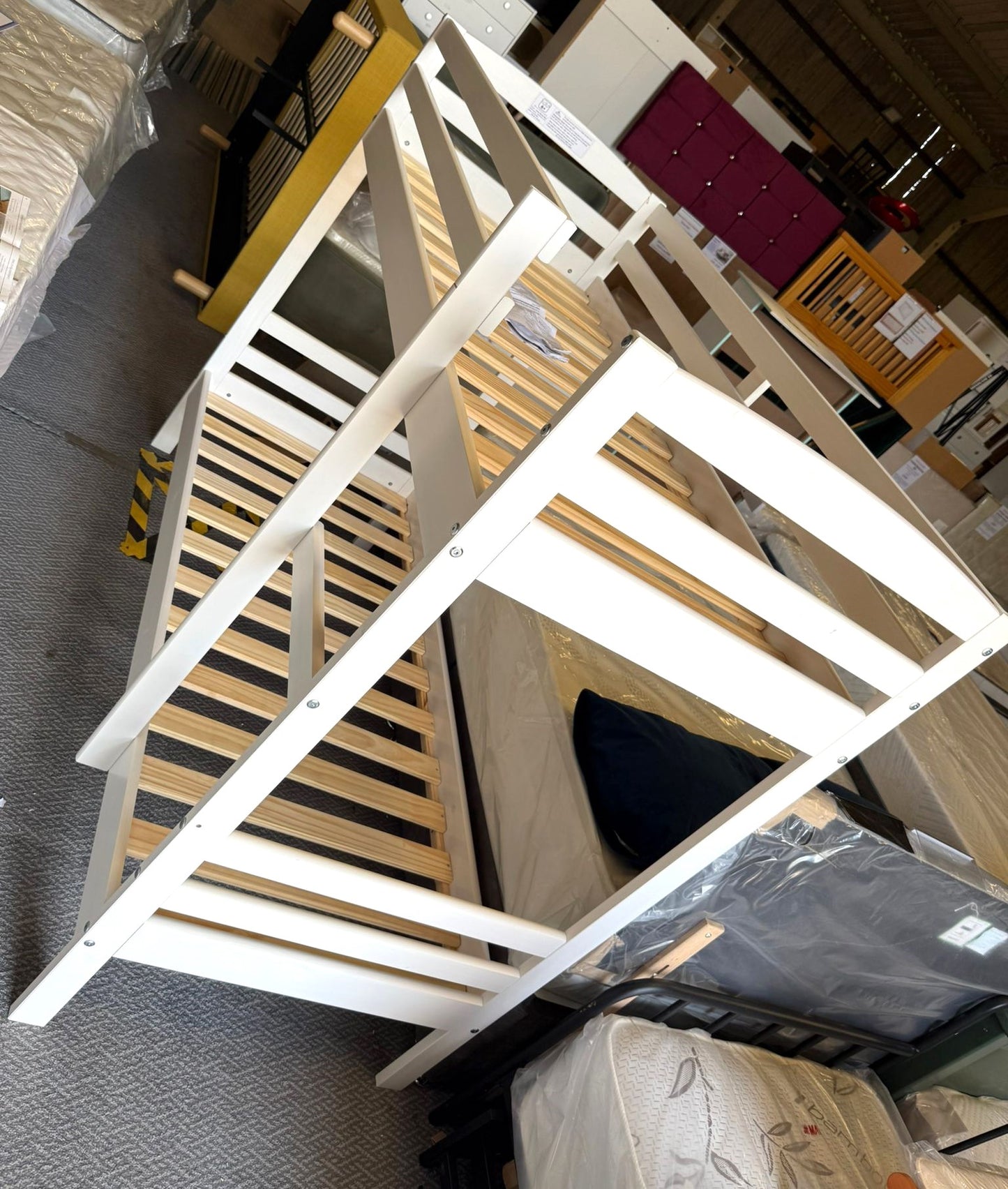 Assembled Josie Shorty White Bunk Bed
