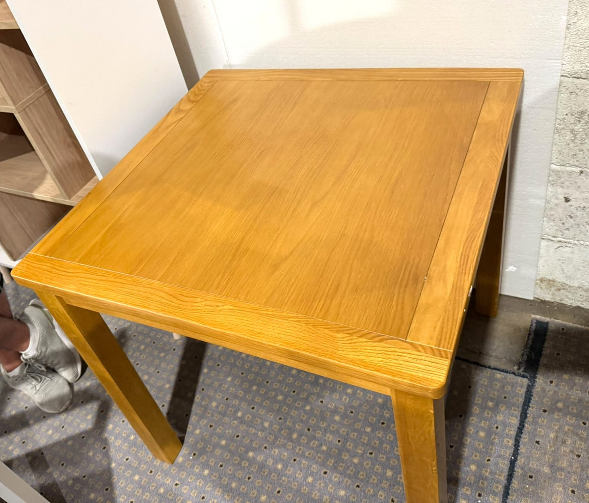 Assembled Ashwell Oak Veneer 2 Seater Dining Table