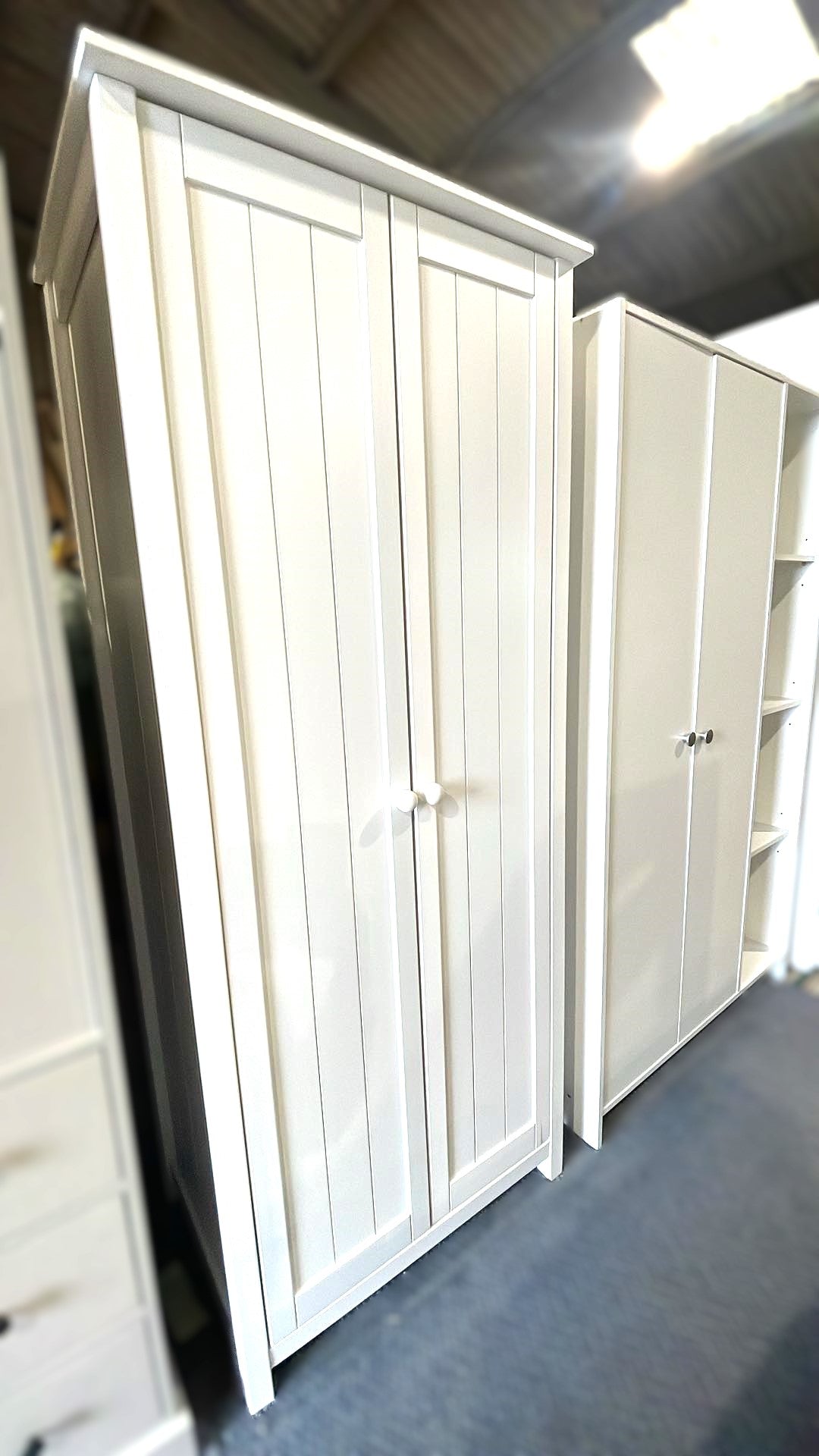 Assembled Scandinavia 2 Door Wardrobe - White