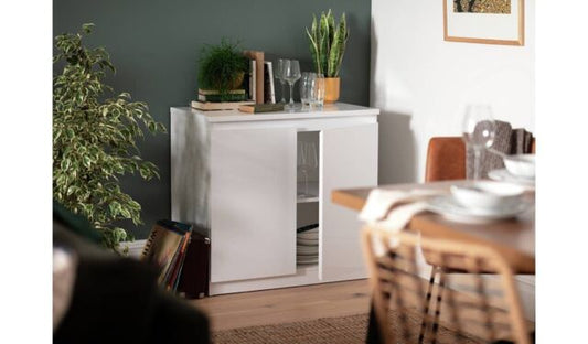 Assembled Habitat Jenson 2 Door Sideboard - White