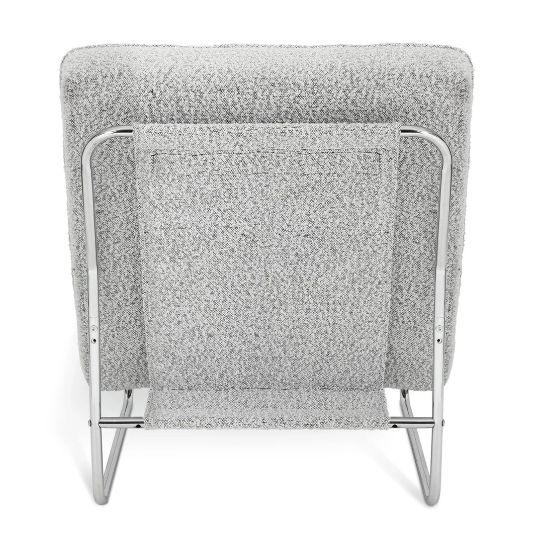 Assembled Duomo Boucle Tubular Chair - Grey