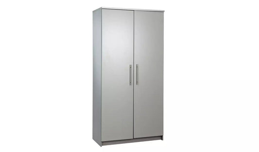 Normandy Large 2 Door Wardrobe - Grey