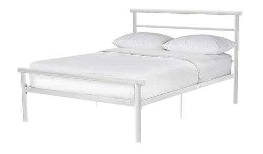 Home Avalon 5'ft Kingsize Metal Bed Frame - White